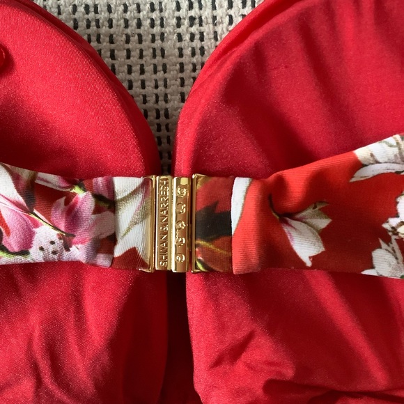 SHIVAN & NARRESH Red printed maillot swimsuit - Picture 8 of 10